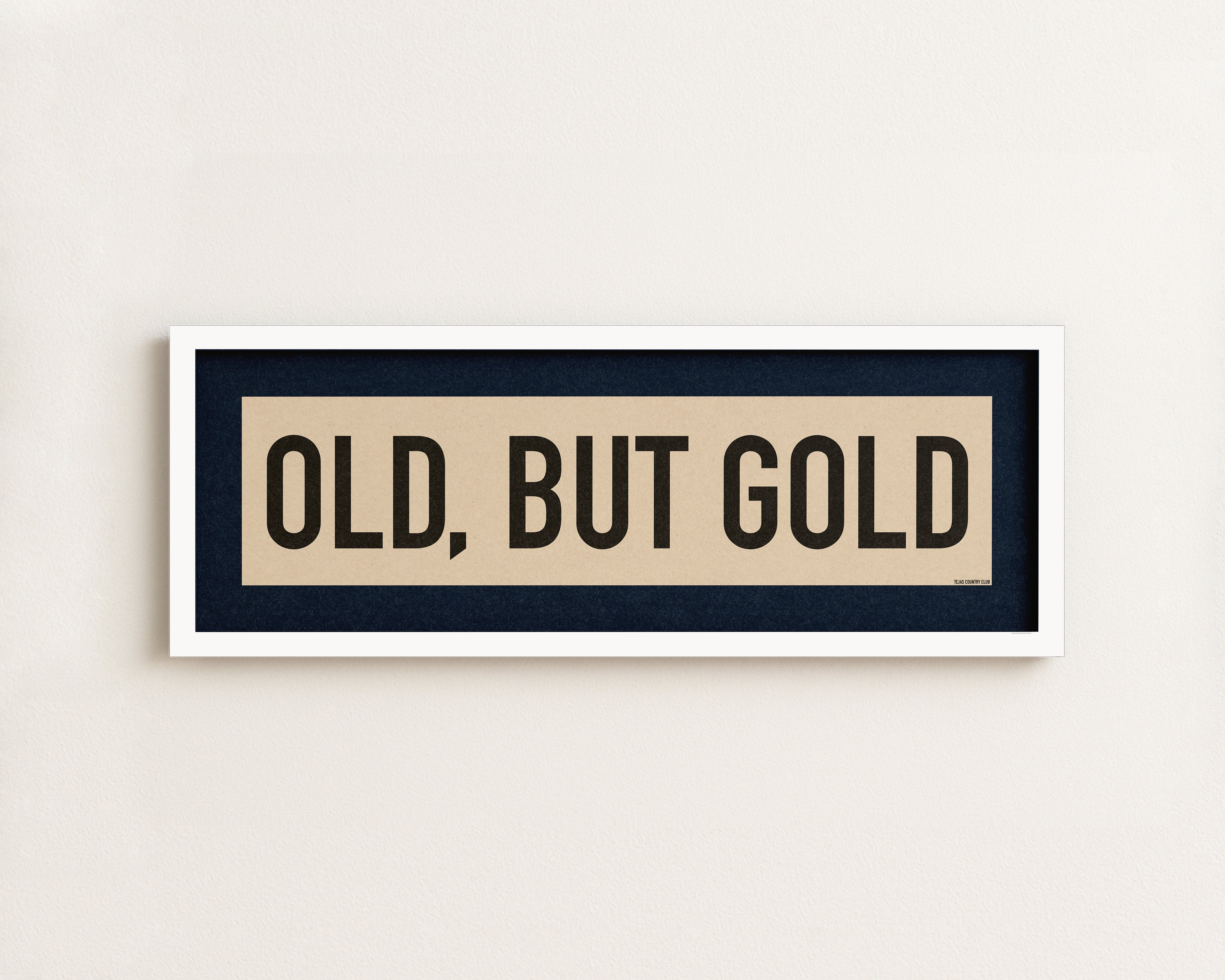 Framed Old, But Gold Pickleball Art Scroll Sign - Tejas Country Club