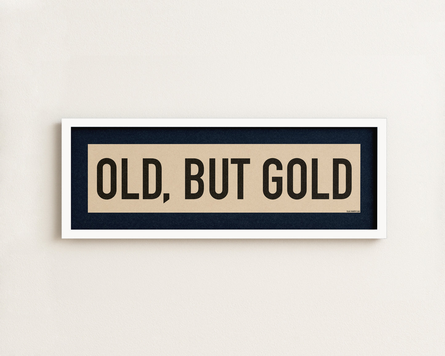 Framed Old, But Gold Pickleball Art Scroll Sign