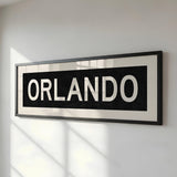 Framed Orlando Florida Bus Scroll - Tejas Country Club