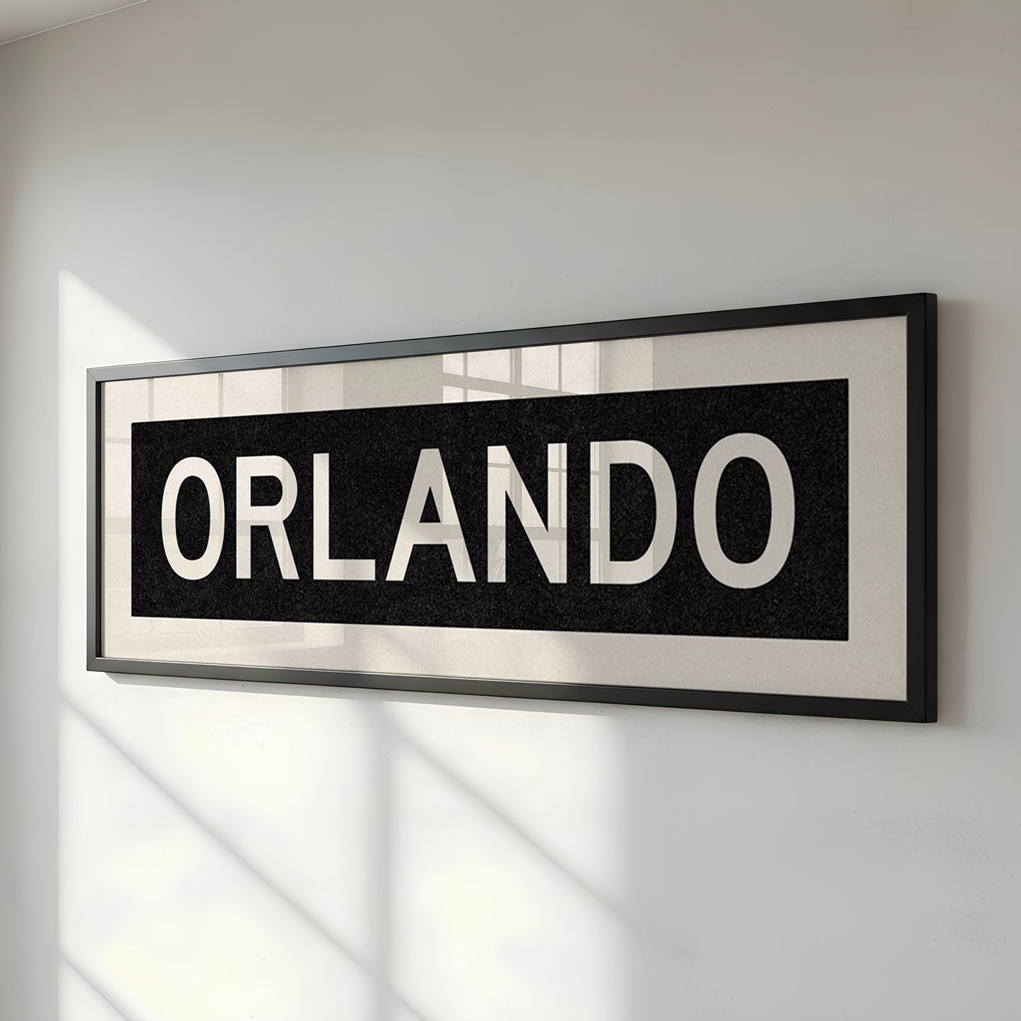 Framed Orlando Florida Bus Scroll
