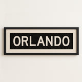 Framed Orlando Florida Bus Scroll - Tejas Country Club