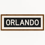 Framed Orlando Florida Bus Scroll - Tejas Country Club