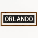 Framed Orlando Florida Bus Scroll - Tejas Country Club