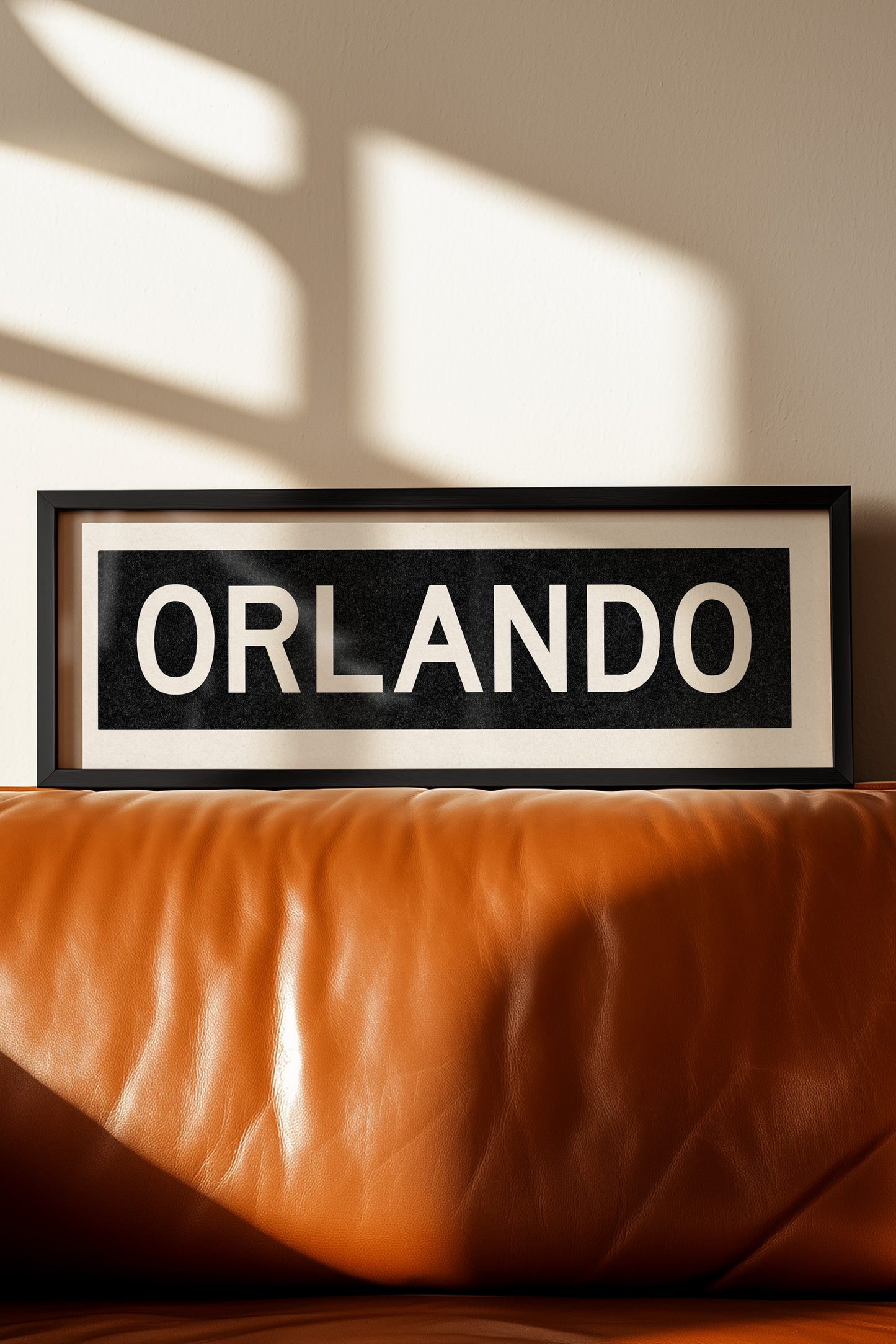 Framed Orlando Florida Bus Scroll