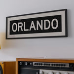 Framed Orlando Florida Bus Scroll - Tejas Country Club