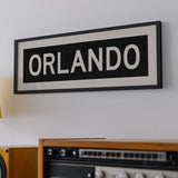 Framed Orlando Florida Bus Scroll - Tejas Country Club