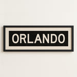 Framed Orlando Florida Bus Scroll - Tejas Country Club