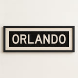 Framed Orlando Florida Bus Scroll - Tejas Country Club