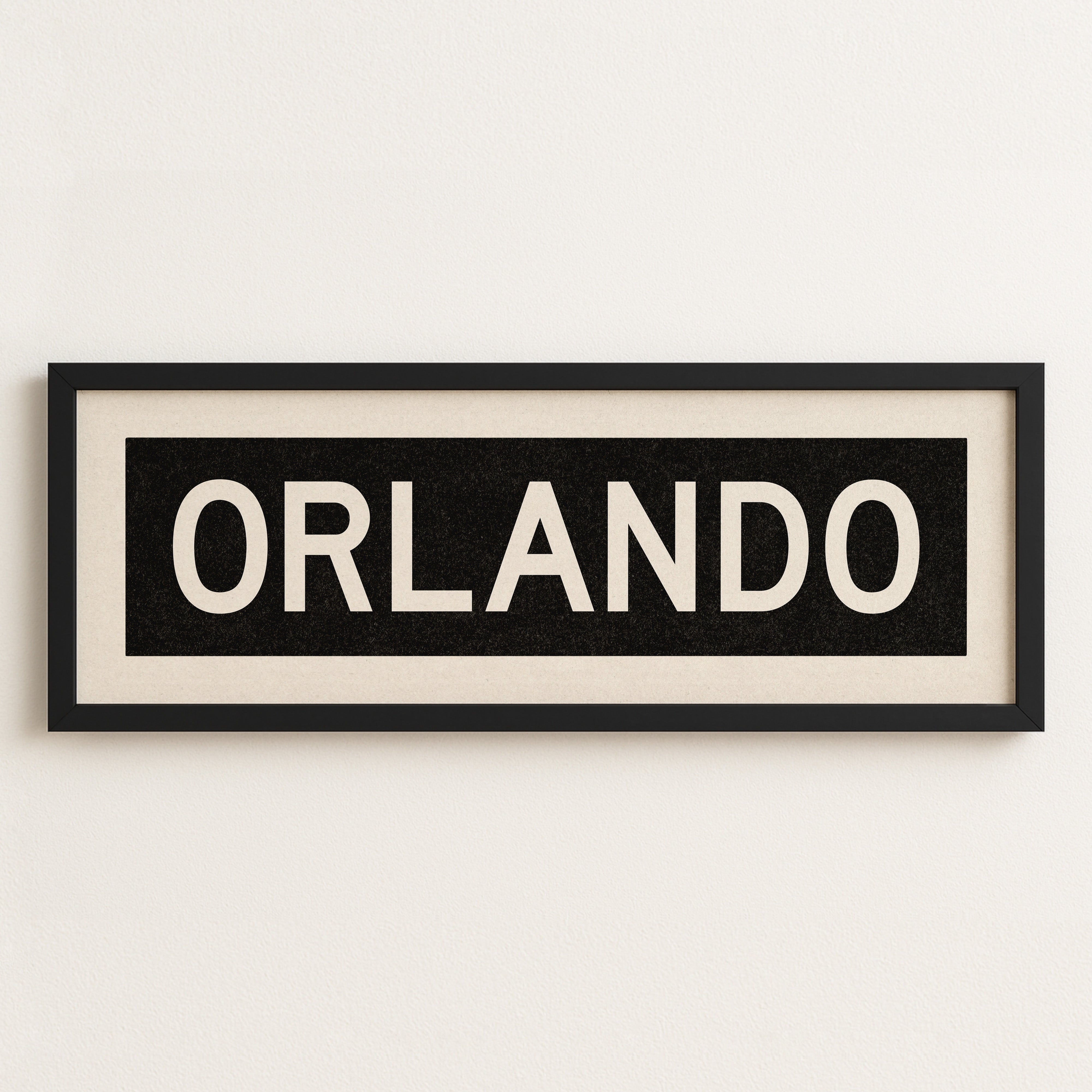 Framed Orlando Florida Bus Scroll - Tejas Country Club