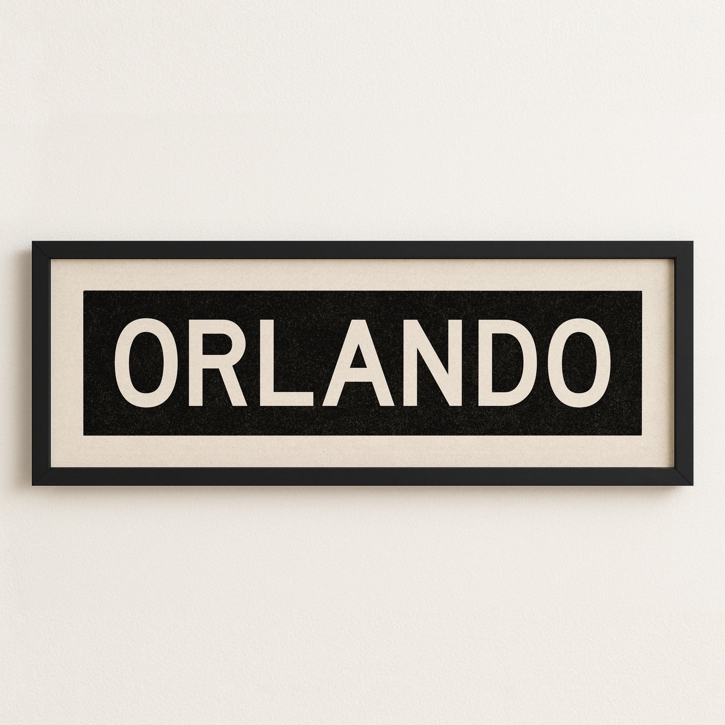 Framed Orlando Florida Bus Scroll - Tejas Country Club