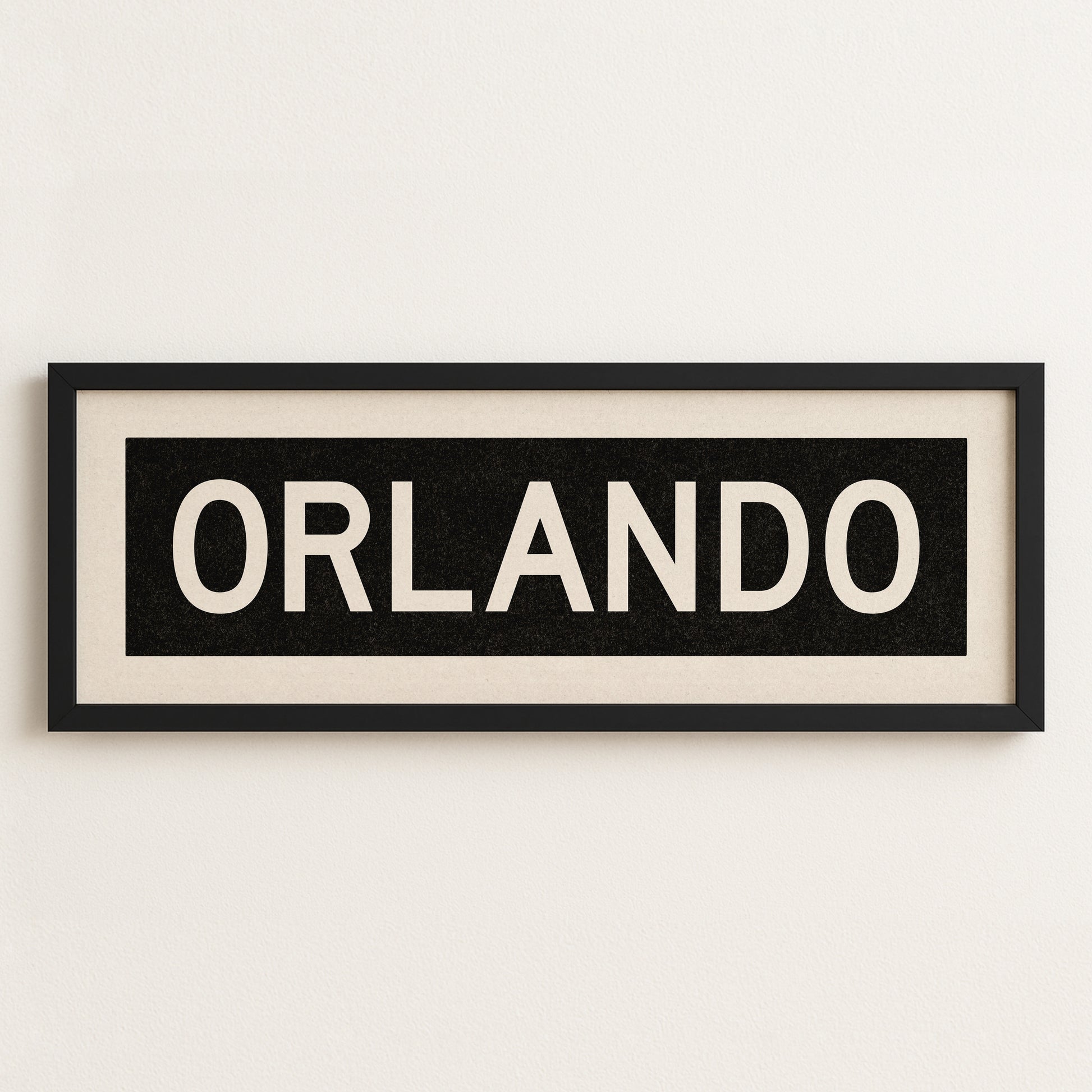 Framed Orlando Florida Bus Scroll - Tejas Country Club