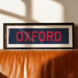 Framed Oxford Navy Bus Scroll - Tejas Country Club