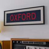 Framed Oxford Navy Bus Scroll - Tejas Country Club