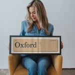 Gamedays in Oxford, Mississippi Vintage Flash Card Framed Print - Tejas Country Club