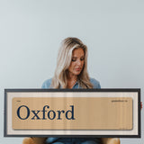 Gamedays in Oxford, Mississippi Vintage Flash Card Framed Print - Tejas Country Club