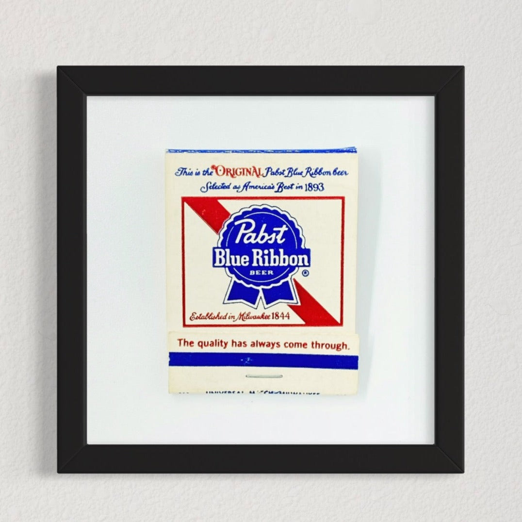 Pabst Blue Ribbon Beer Matchbook Photography Print - Tejas Country Club