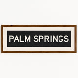 Framed Palm Springs California Bus Scroll - Tejas Country Club