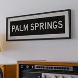 Framed Palm Springs California Bus Scroll - Tejas Country Club