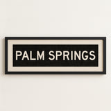 Framed Palm Springs California Bus Scroll - Tejas Country Club