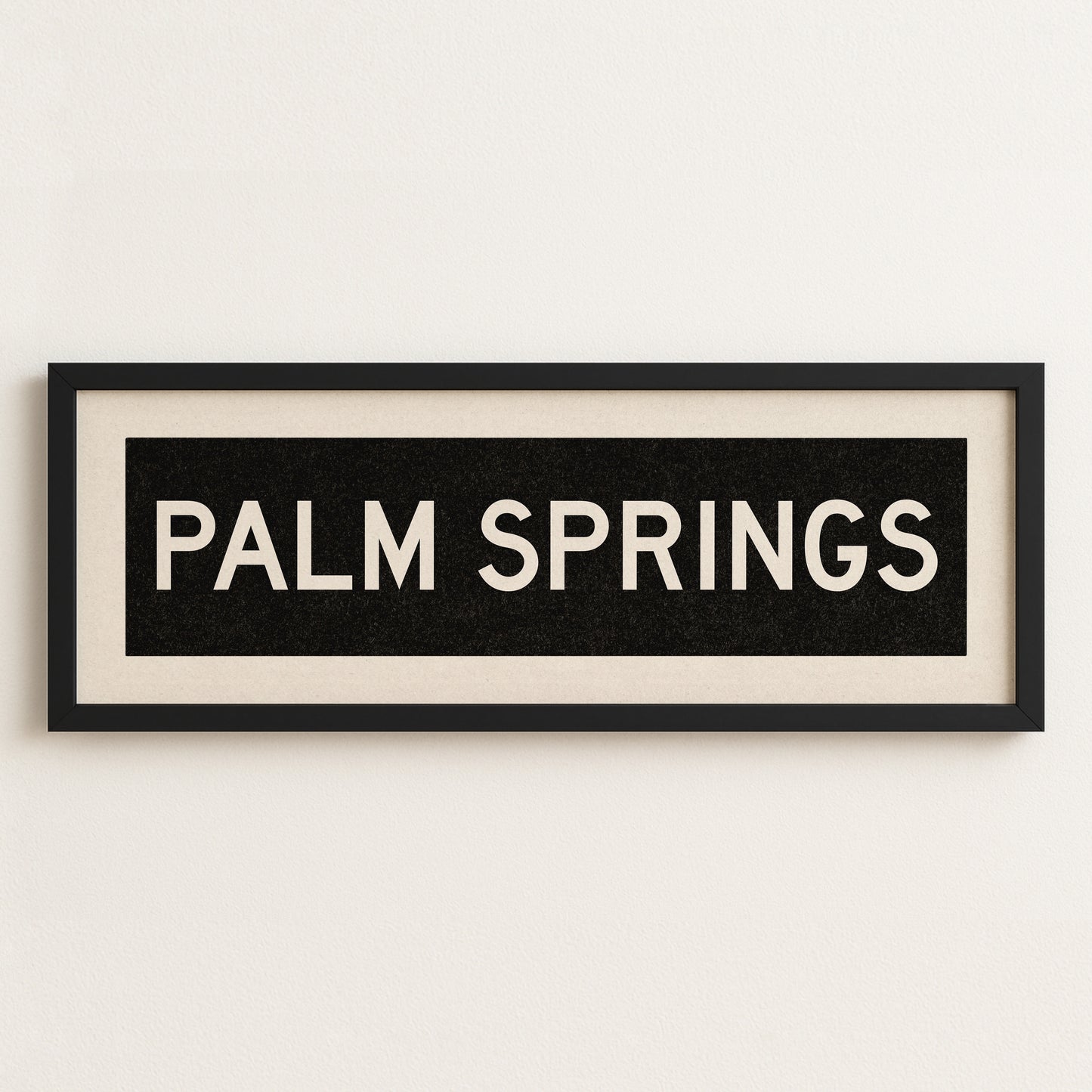 Framed Palm Springs California Bus Scroll - Tejas Country Club