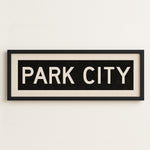 Framed Park City Utah Bus Scroll - Tejas Country Club