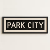 Framed Park City Utah Bus Scroll - Tejas Country Club