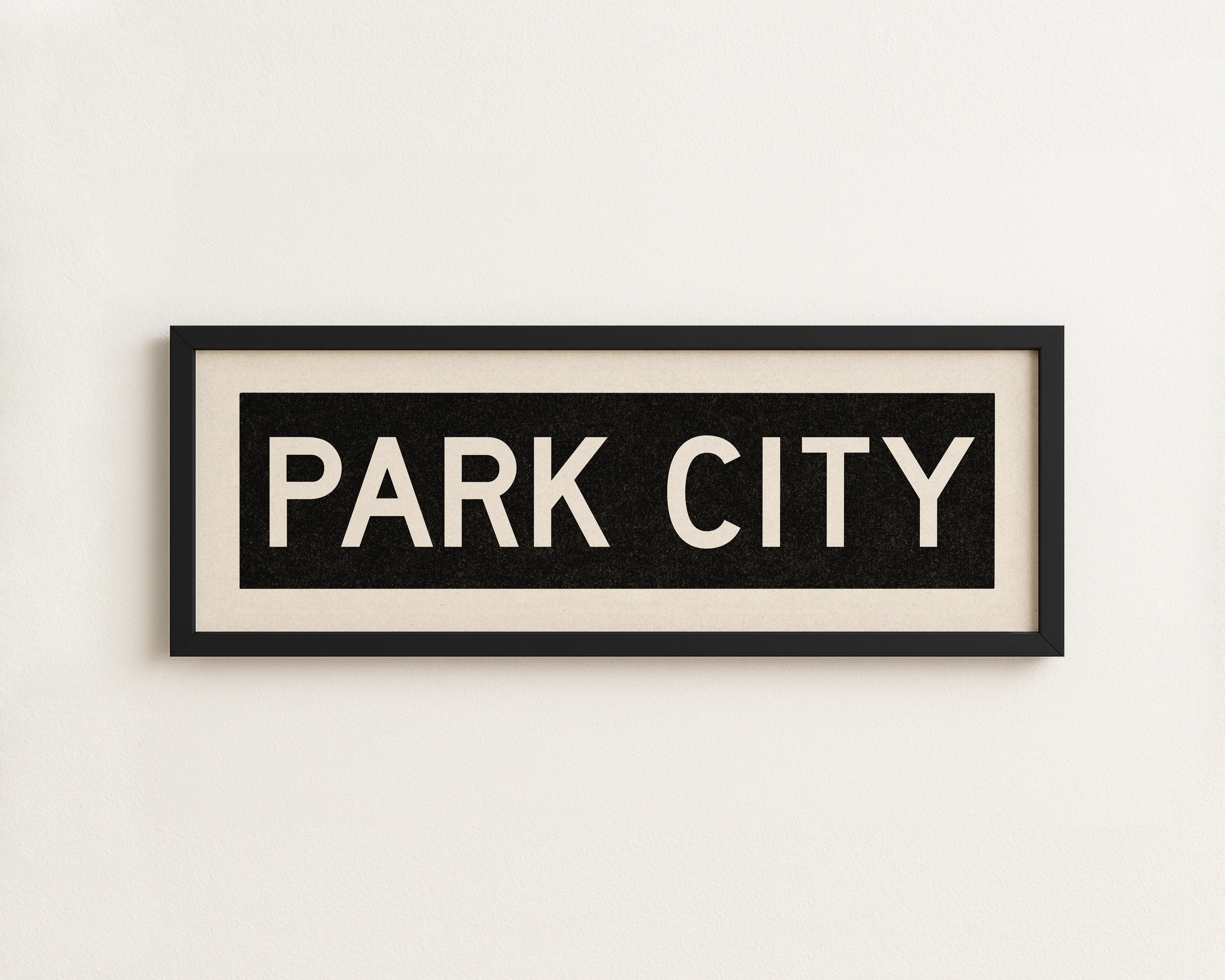 Framed Park City Utah Bus Scroll - Tejas Country Club