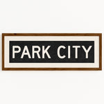 Framed Park City Utah Bus Scroll - Tejas Country Club