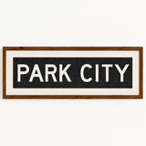 Framed Park City Utah Bus Scroll - Tejas Country Club