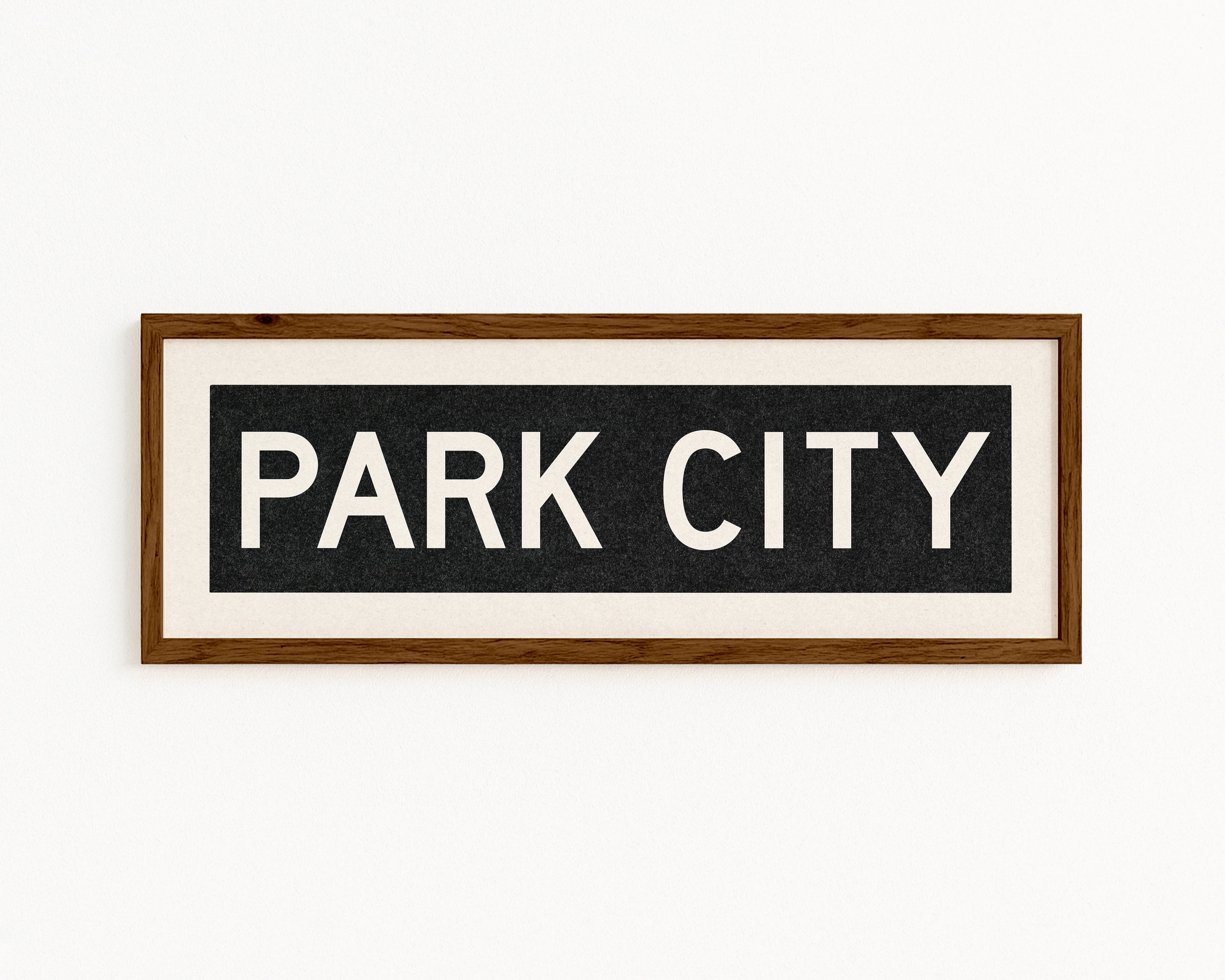 Framed Park City Utah Bus Scroll - Tejas Country Club