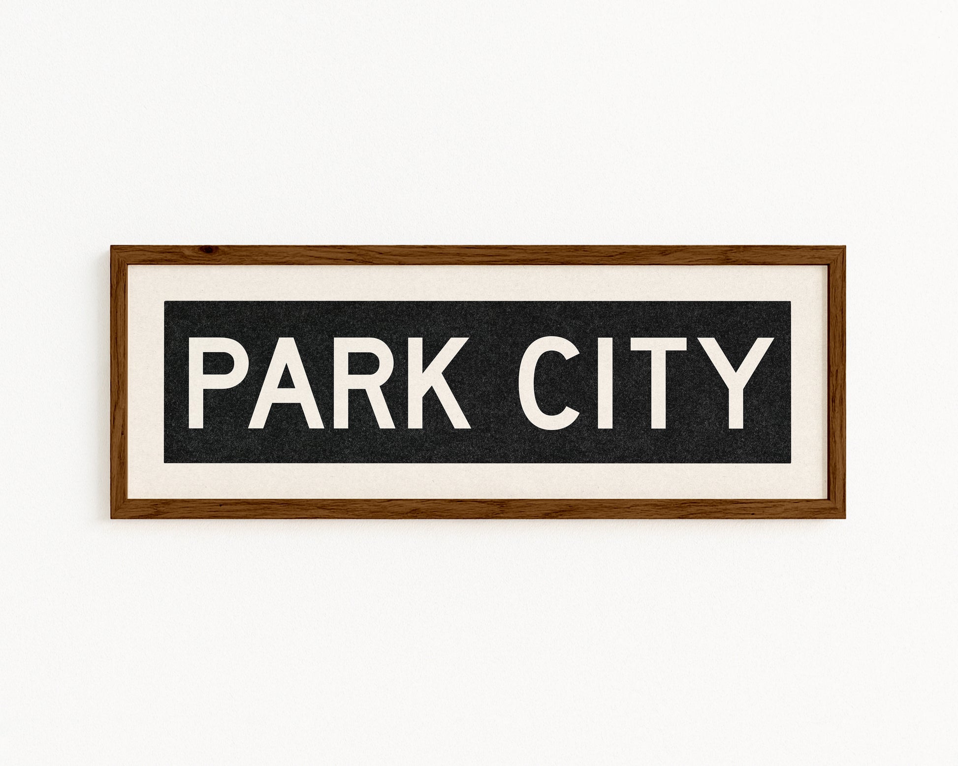Framed Park City Utah Bus Scroll - Tejas Country Club