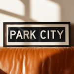 Framed Park City Utah Bus Scroll - Tejas Country Club