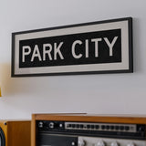 Framed Park City Utah Bus Scroll - Tejas Country Club