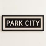 Framed Park City Utah Bus Scroll - Tejas Country Club