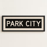 Framed Park City Utah Bus Scroll - Tejas Country Club