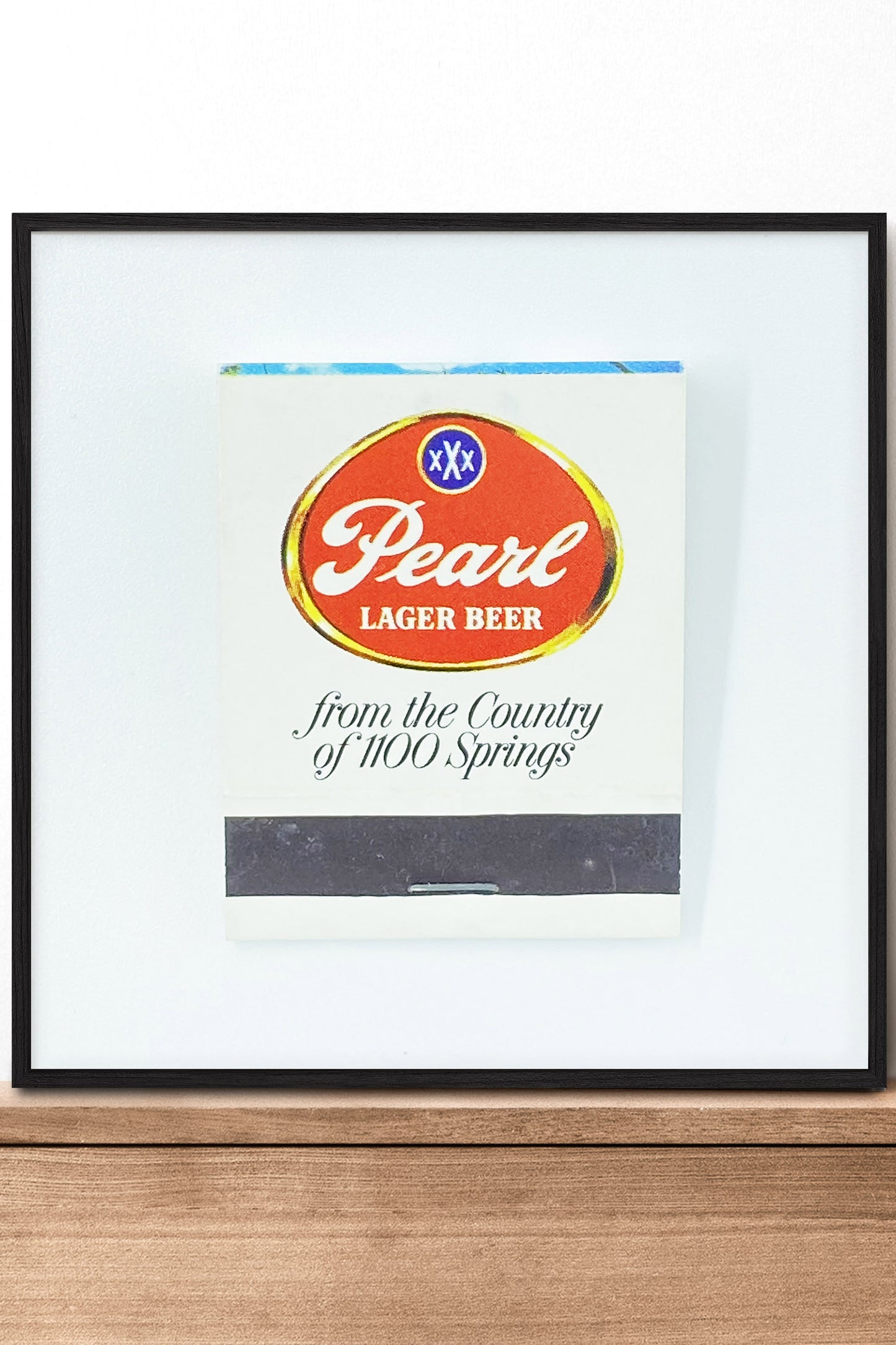 Pearl Beer Oval Matchbook Photography Print