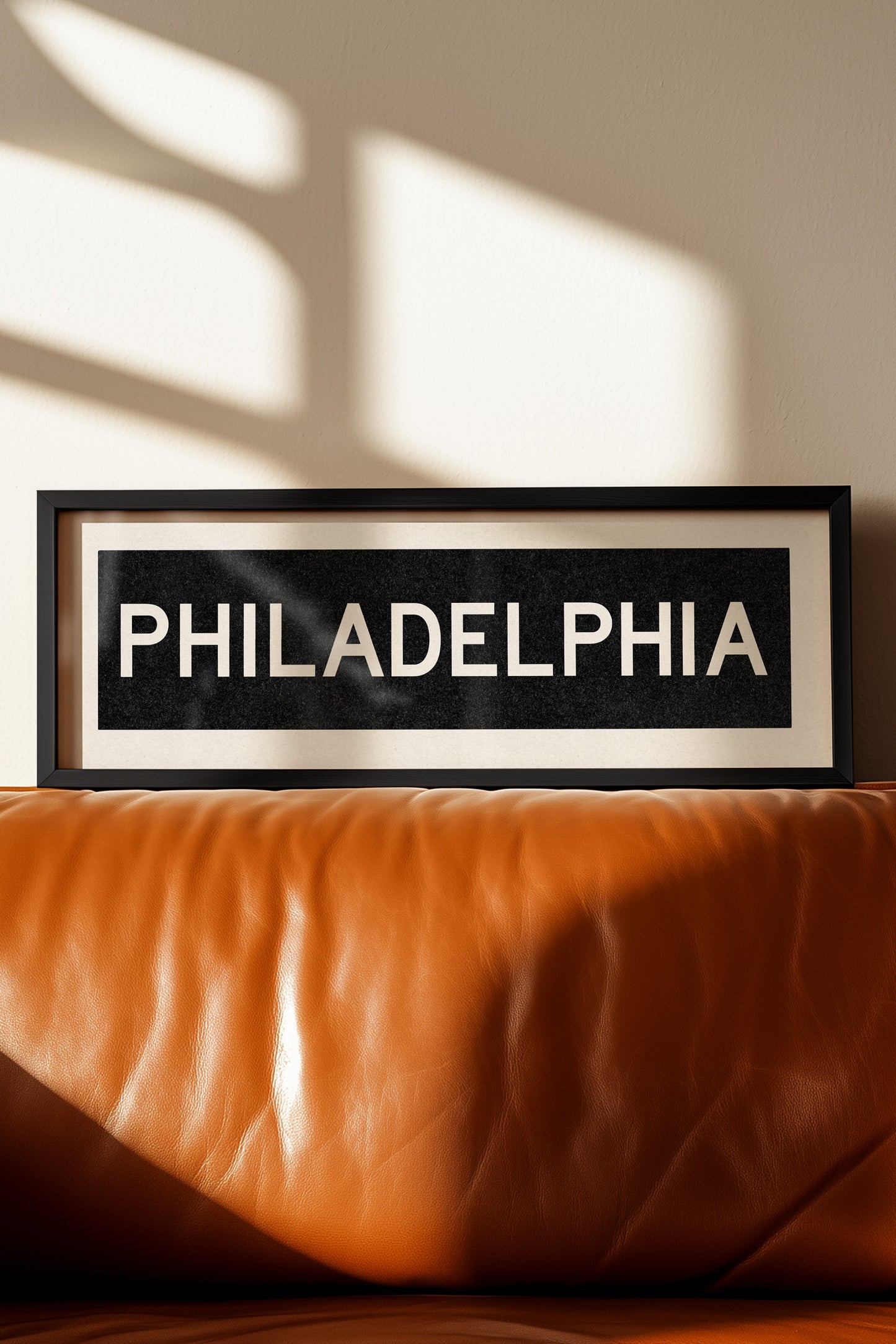 Framed Philadelphia Pennsylvania Bus Scroll