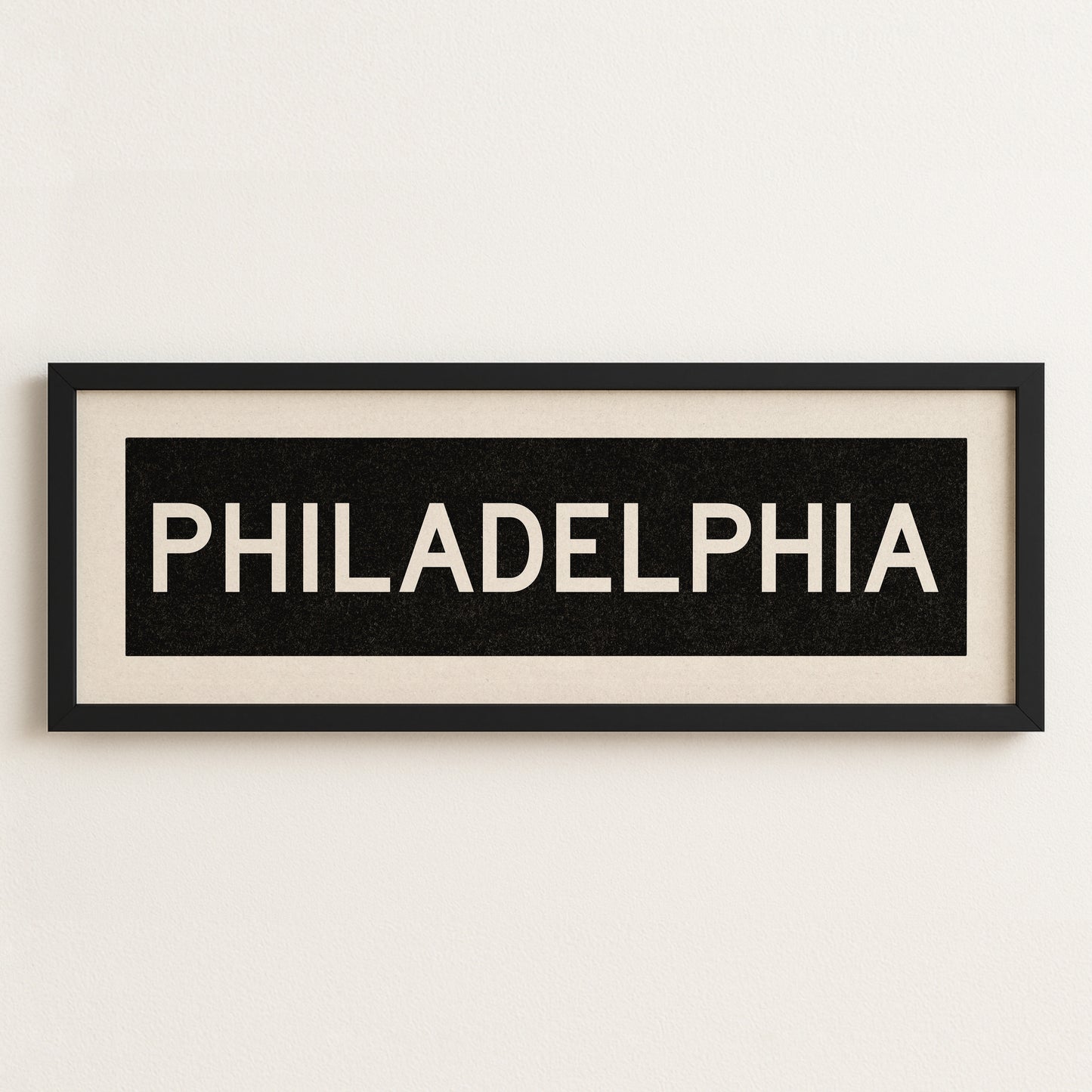 Framed Philadelphia Pennsylvania Bus Scroll - Tejas Country Club