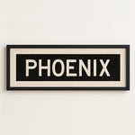 Framed Phoenix Arizona Bus Scroll - Tejas Country Club