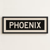 Framed Phoenix Arizona Bus Scroll - Tejas Country Club