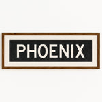 Framed Phoenix Arizona Bus Scroll - Tejas Country Club