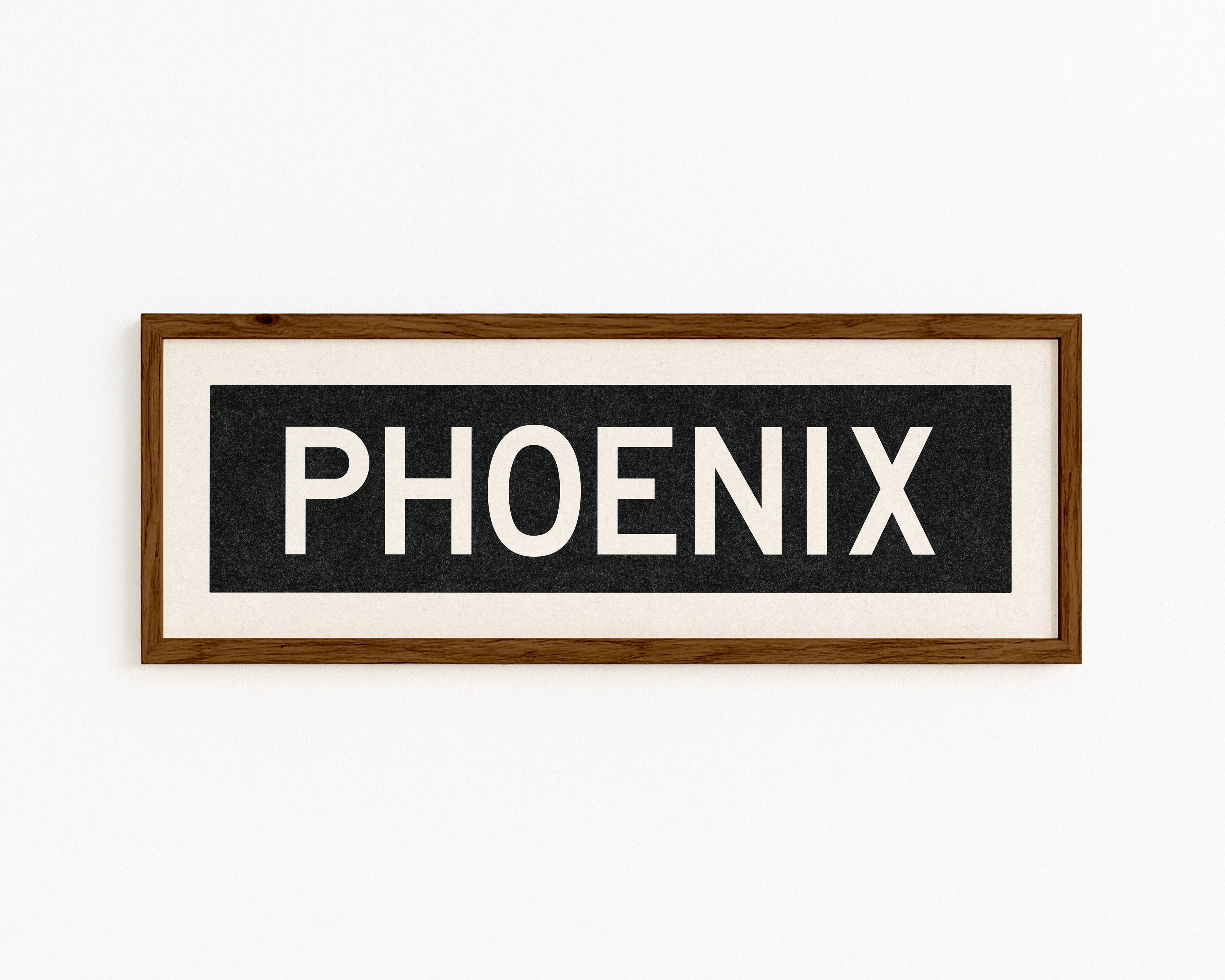 Framed Phoenix Arizona Bus Scroll - Tejas Country Club