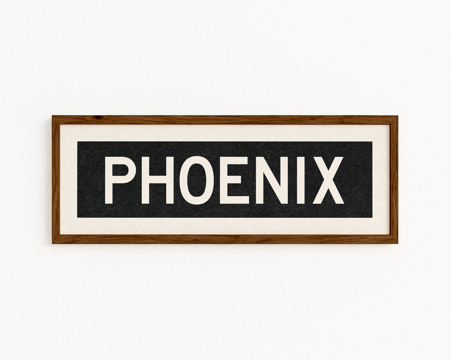 Framed Phoenix Arizona Bus Scroll