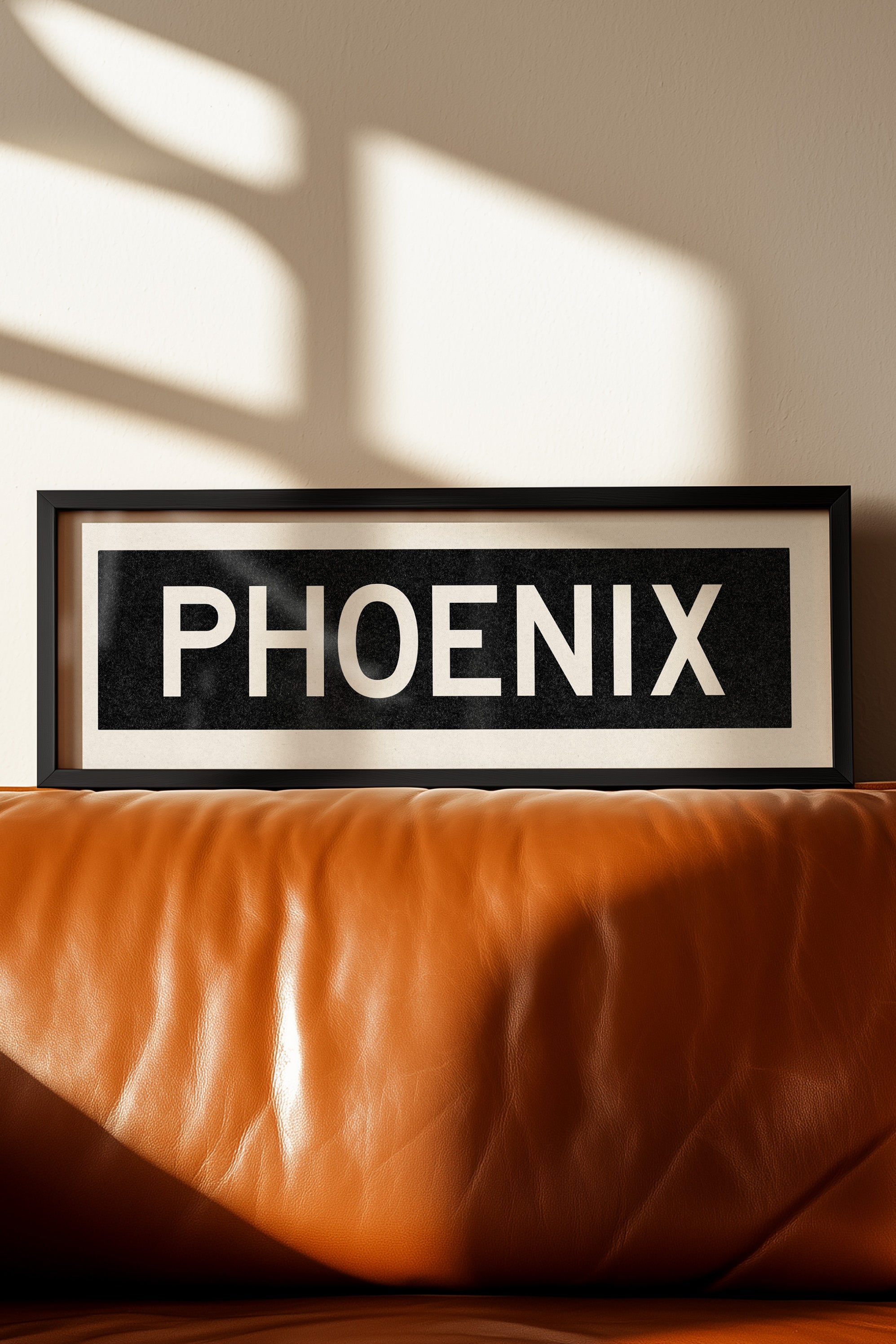 Framed Phoenix Arizona Bus Scroll - Tejas Country Club