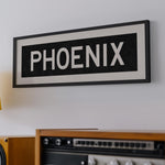 Framed Phoenix Arizona Bus Scroll - Tejas Country Club