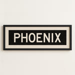 Framed Phoenix Arizona Bus Scroll - Tejas Country Club