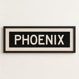 Framed Phoenix Arizona Bus Scroll - Tejas Country Club