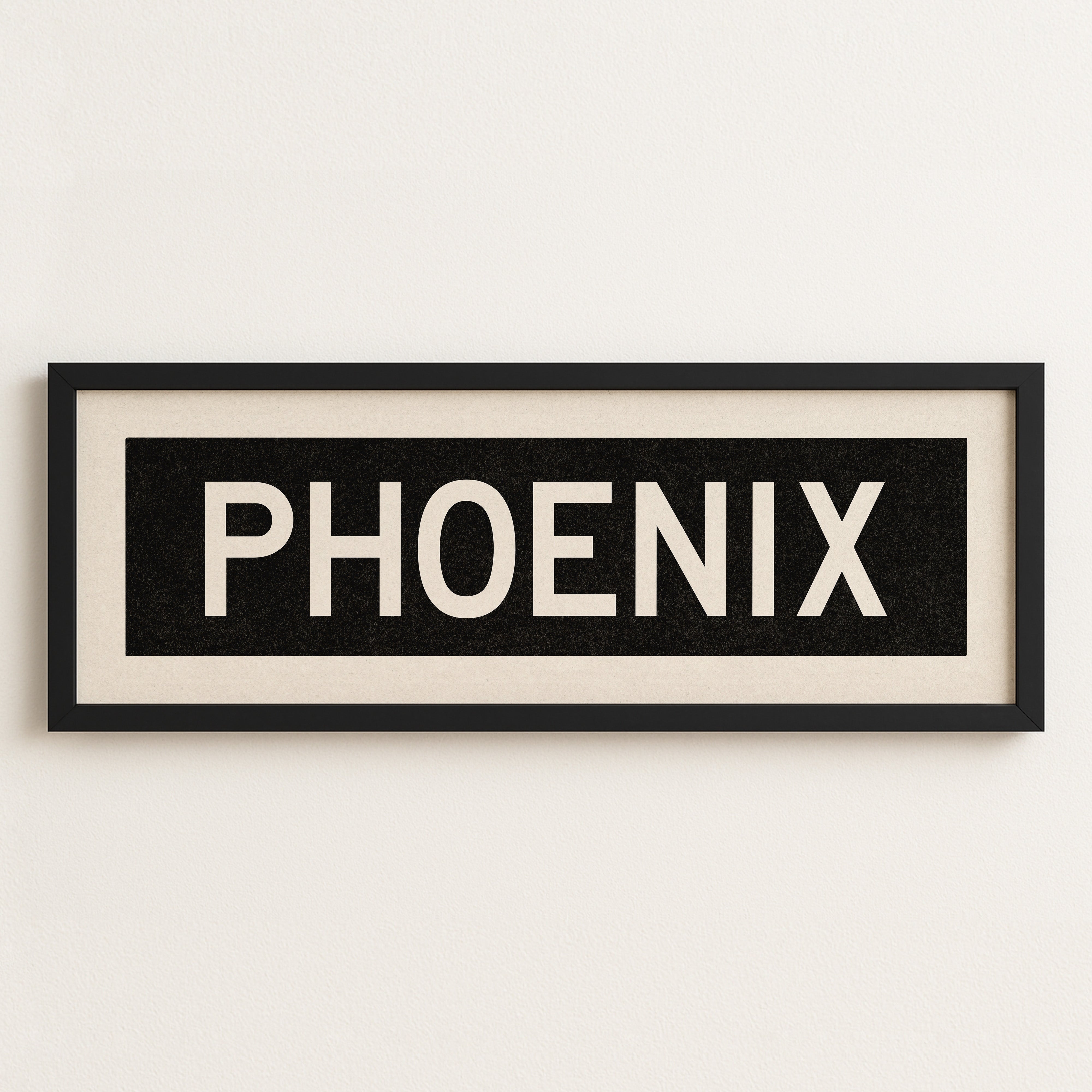 Framed Phoenix Arizona Bus Scroll - Tejas Country Club