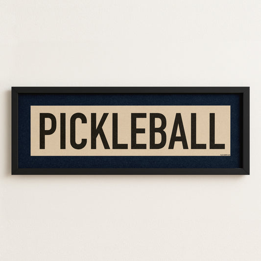 Framed Pickleball Art Scroll Sign - Tejas Country Club