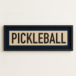 Framed Pickleball Art Scroll Sign - Tejas Country Club